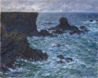 Rotsen bij Port Coton, de Leeuwenrots, 1886